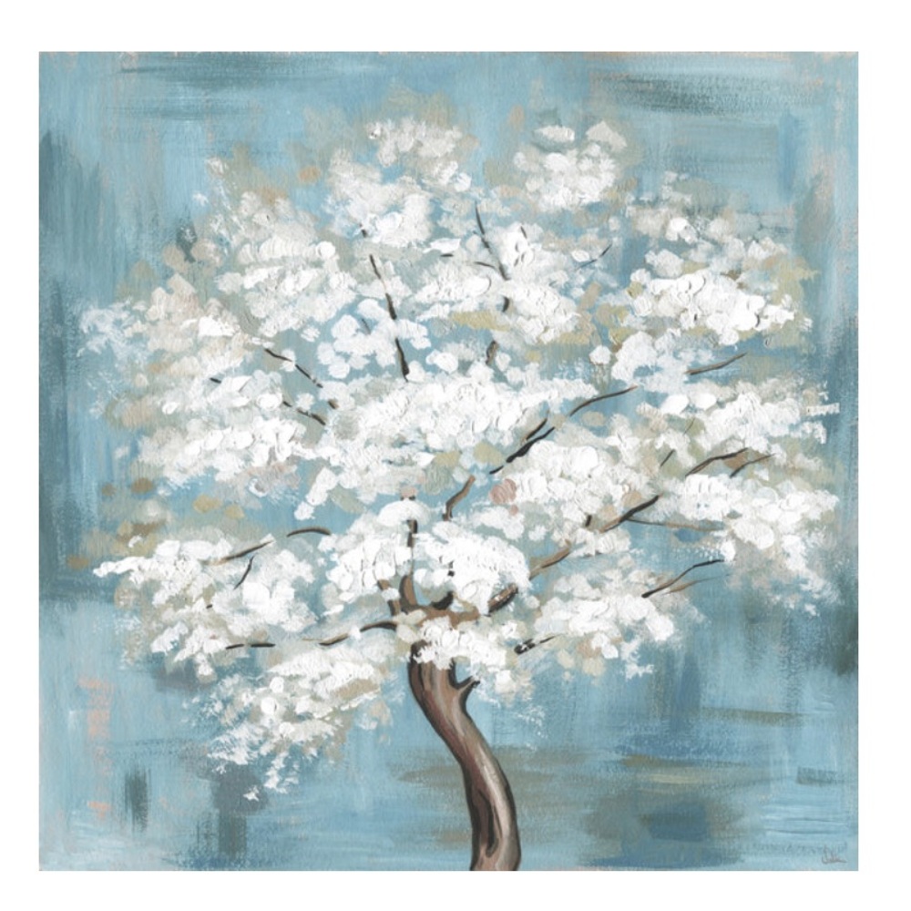 Canvas Wall Art by Marmont Hill Callery Pear Blossoms 24”x24”
